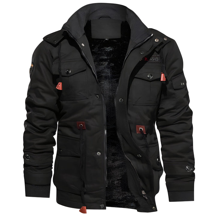 Men's Jacket | Front Zipper with Multiple Pockets