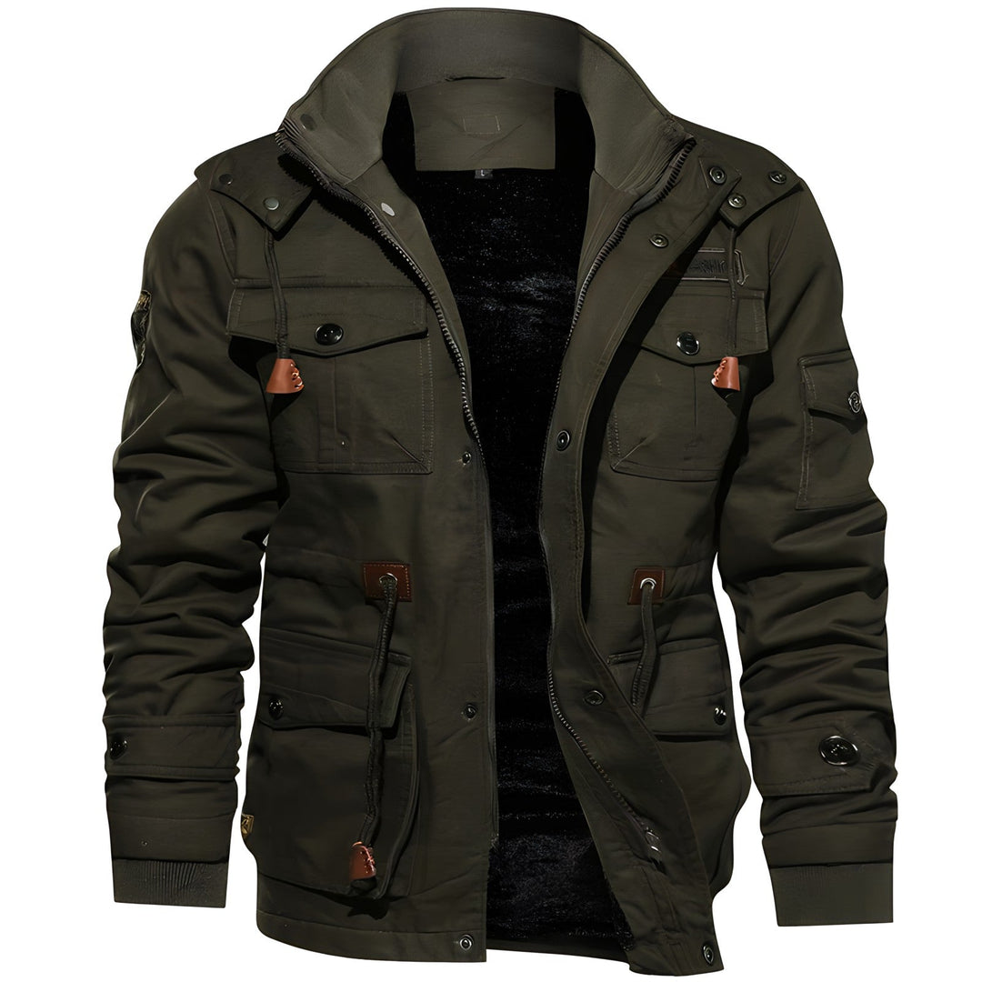 Men's Jacket | Front Zipper with Multiple Pockets