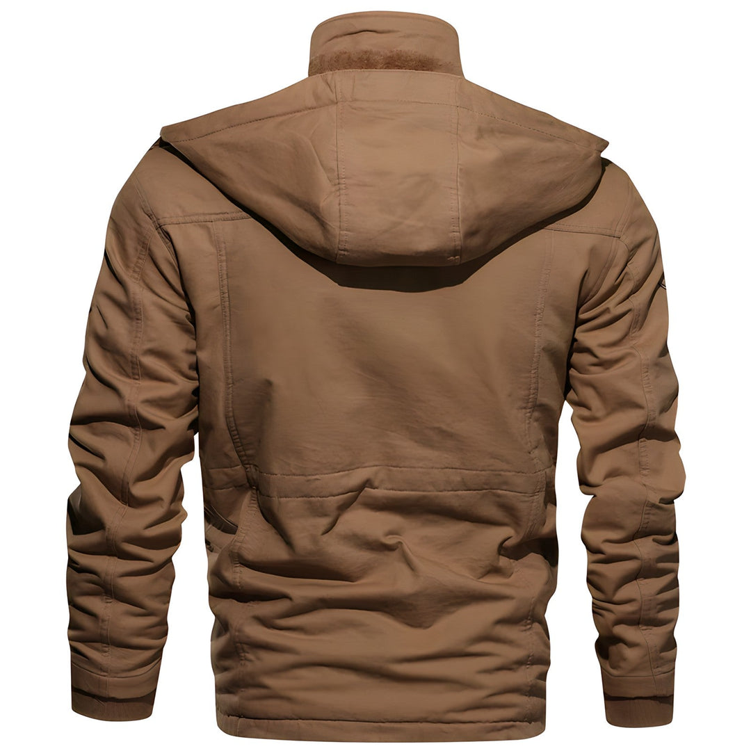 Men's Jacket | Front Zipper with Multiple Pockets