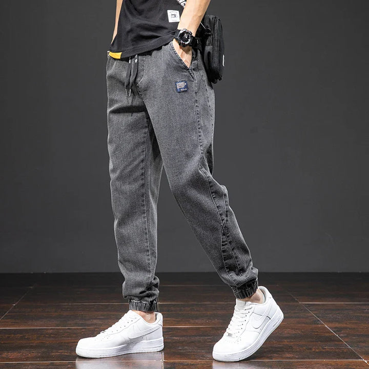 Men’s Jogger Pants | Tapered Leg Patch Detail