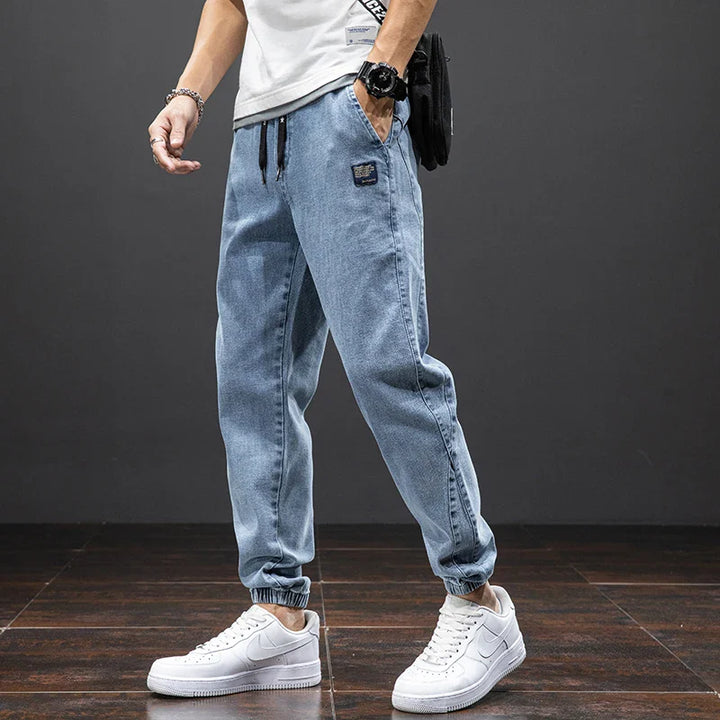 Men’s Jogger Pants | Tapered Leg Patch Detail