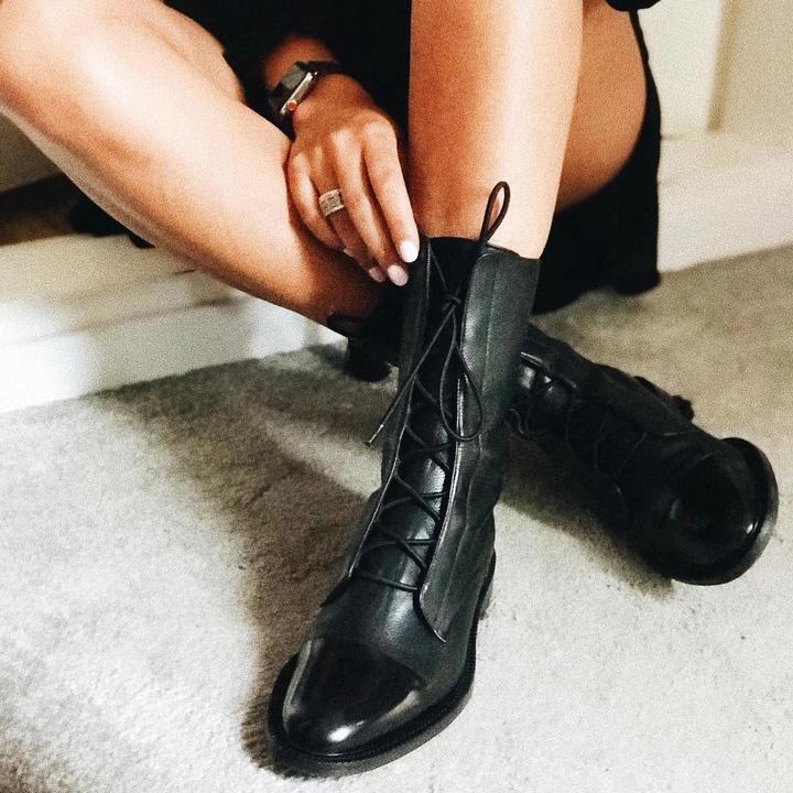 Boots for Women | Lace-Up Low Heel