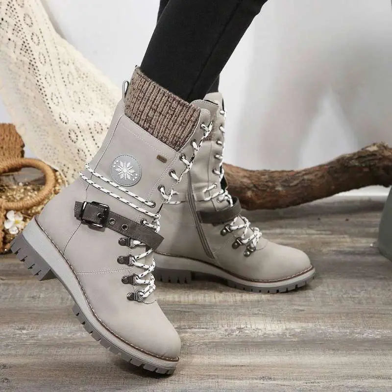 Boots For Women | Mid-Calf Lace-Up