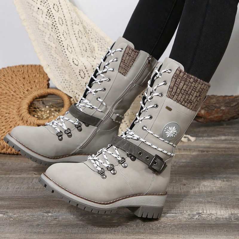 Boots For Women | Mid-Calf Lace-Up