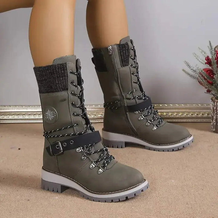 Boots For Women | Mid-Calf Lace-Up