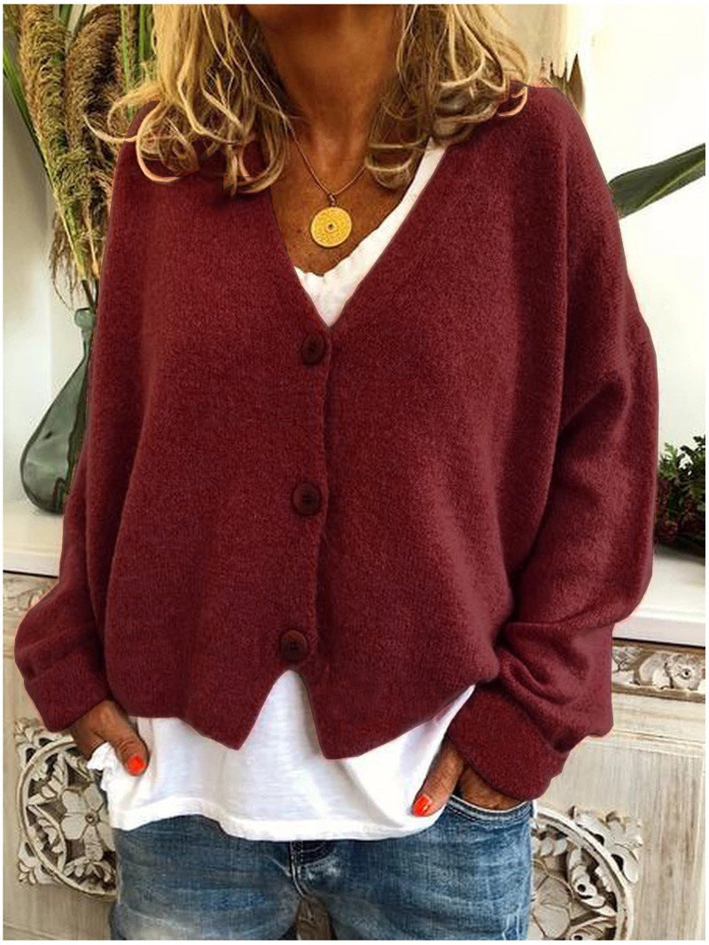 Women’s Cardigan | V-Neckline Button Front Closure