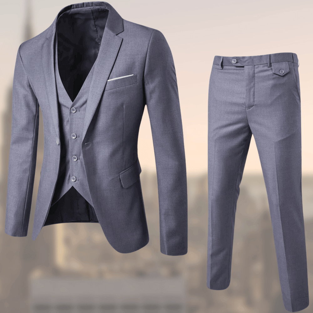 Men’s Two-Piece Suit | Notch Collar Vest