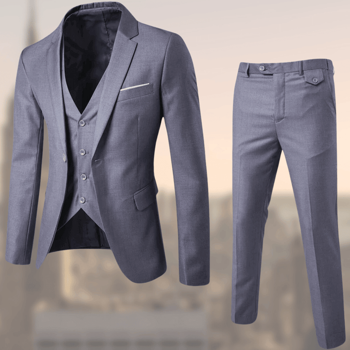 Men’s Two-Piece Suit | Notch Collar Vest