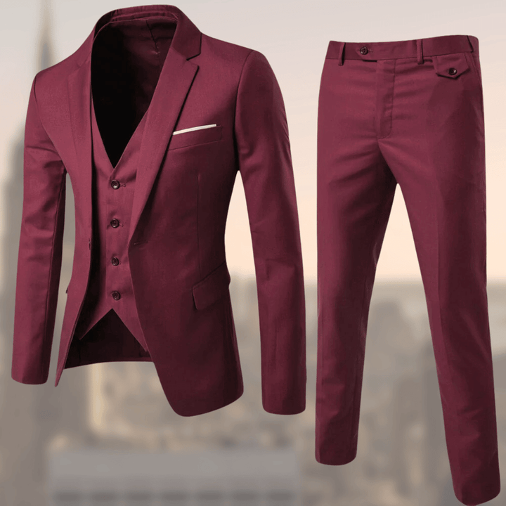 Men’s Two-Piece Suit | Notch Collar Vest
