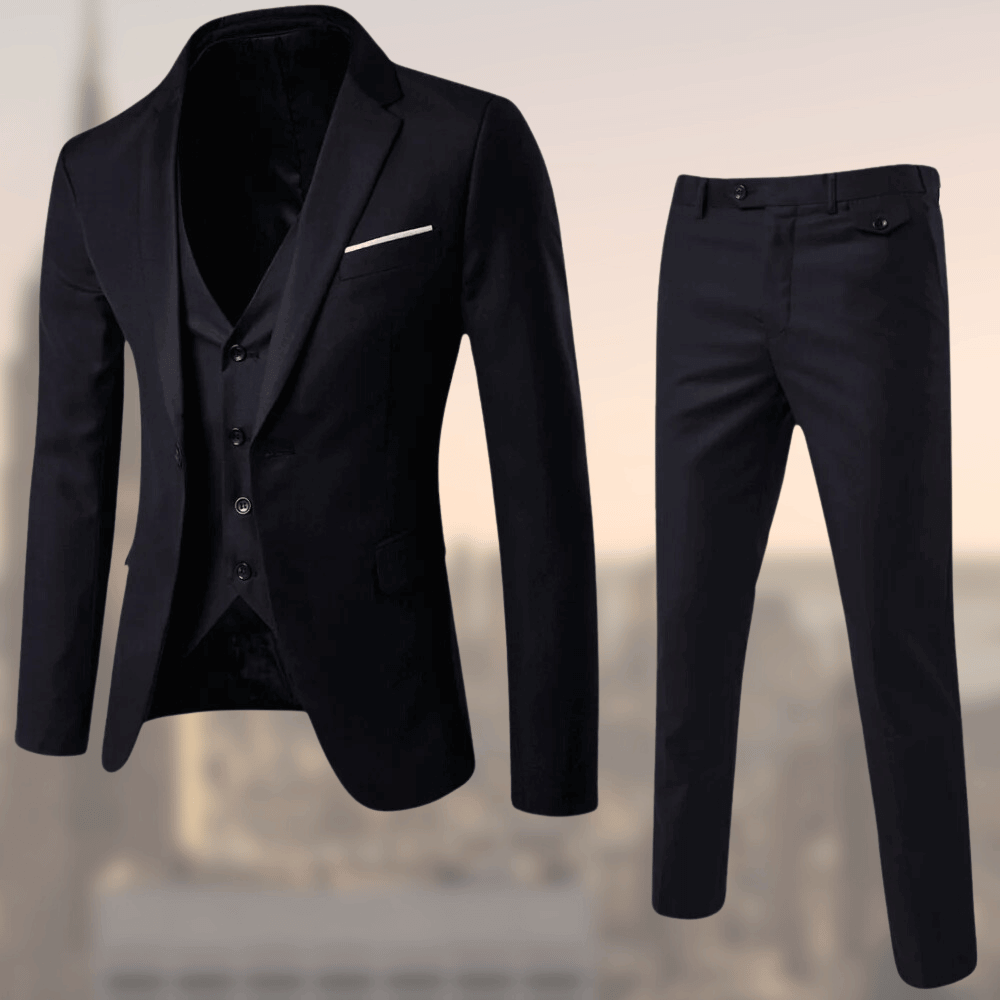 Men’s Two-Piece Suit | Notch Collar Vest