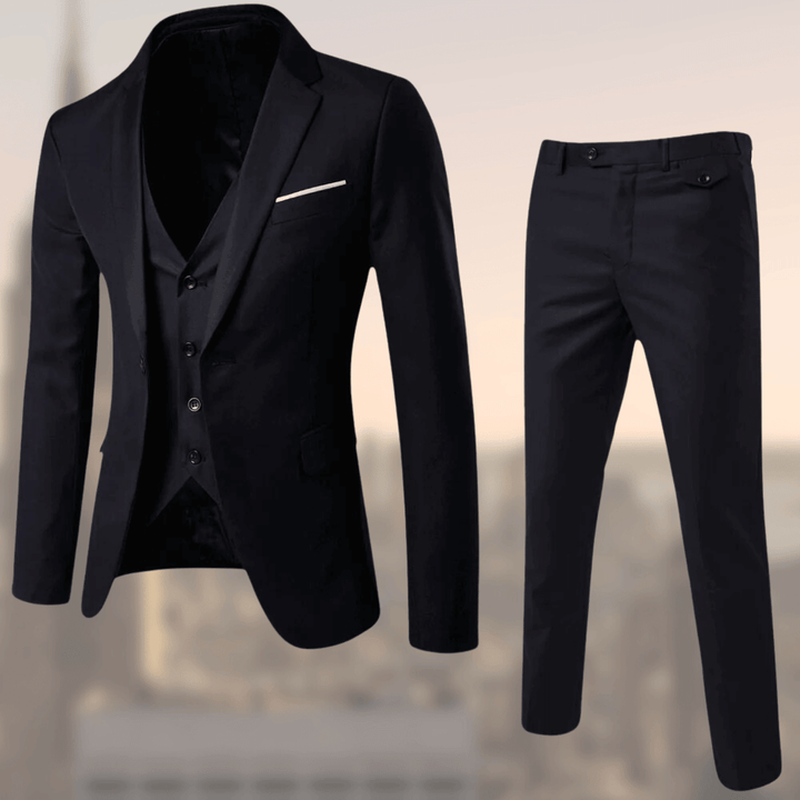 Men’s Two-Piece Suit | Notch Collar Vest