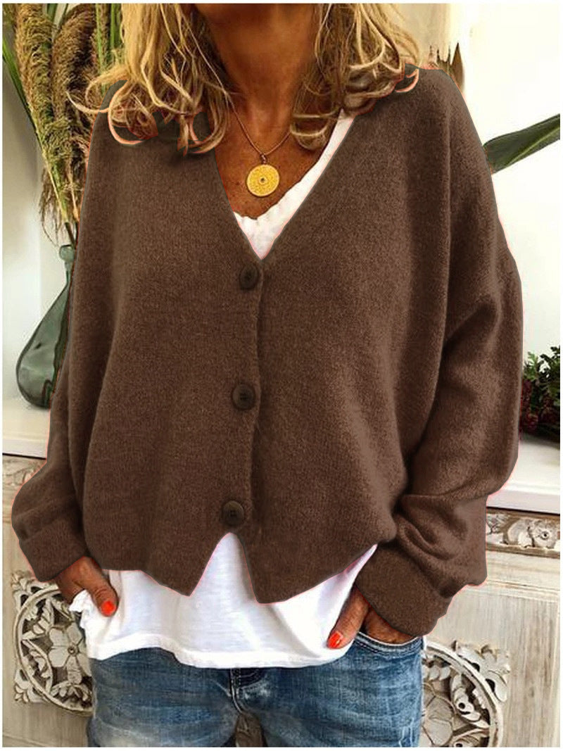 Women’s Cardigan | V-Neckline Button Front Closure