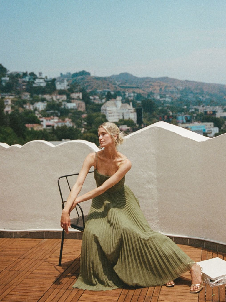 Women’s Dress | Pleated Sleeveless Maxi