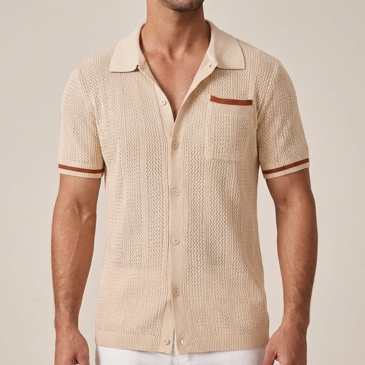 Men's Polo Shirt | Striped Trim