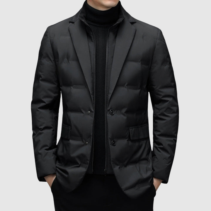Men's Quilted Jacket | Button Front Design