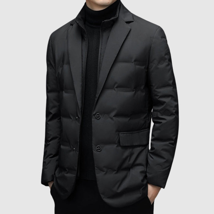 Men's Quilted Jacket | Button Front Design
