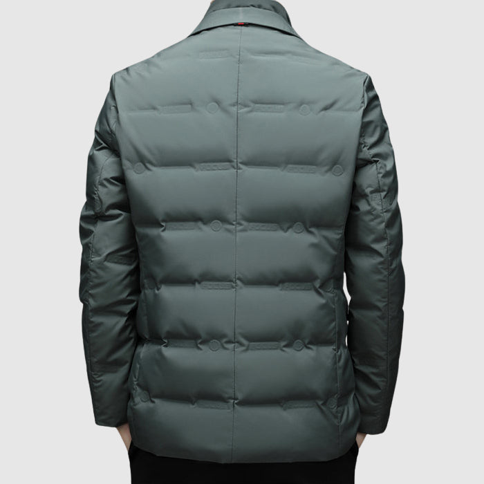 Men's Quilted Jacket | Button Front Design