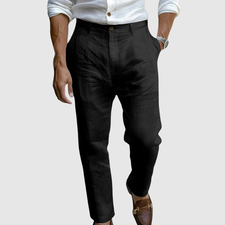 Men’s Trousers | Straight Leg Button Waist