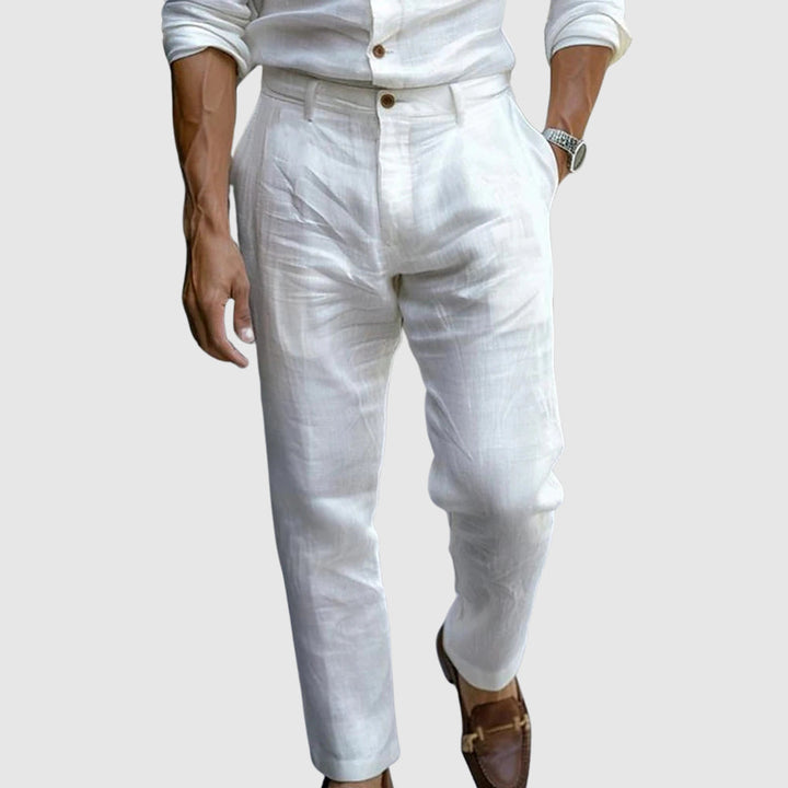 Men’s Trousers | Straight Leg Button Waist