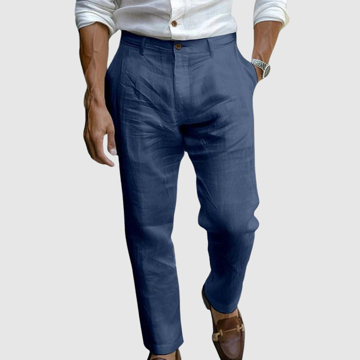 Men’s Trousers | Straight Leg Button Waist