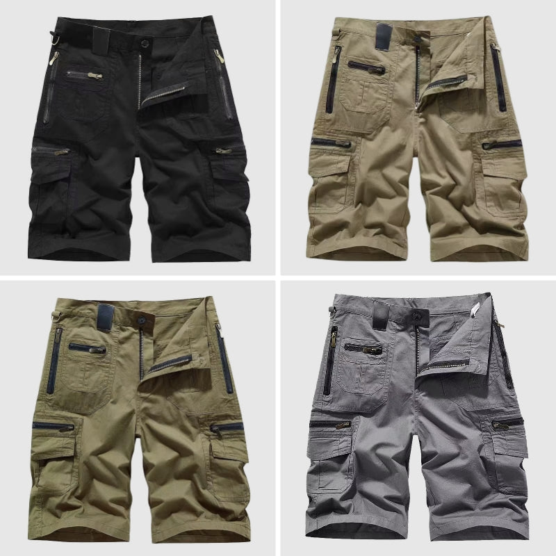Men’s Cargo Shorts | Multi Zip Pocket Design