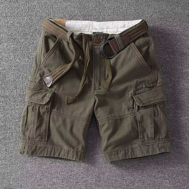 Men’s Cargo Shorts | Belted Multi Pocket