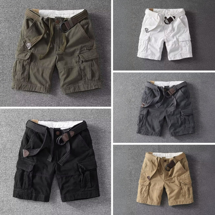 Men’s Cargo Shorts | Belted Multi Pocket
