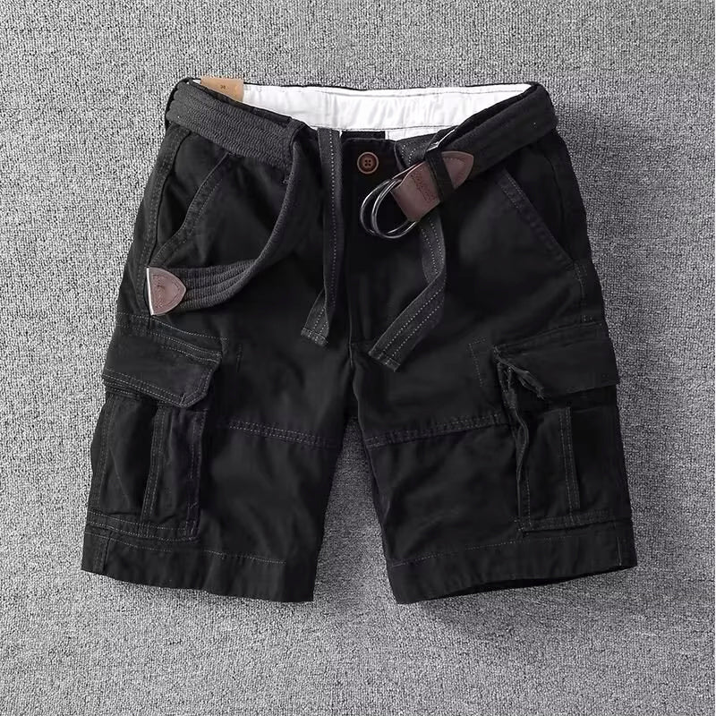 Men’s Cargo Shorts | Belted Multi Pocket