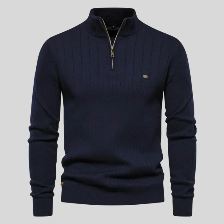 Men's Sweater | Quarter Zip Pullover