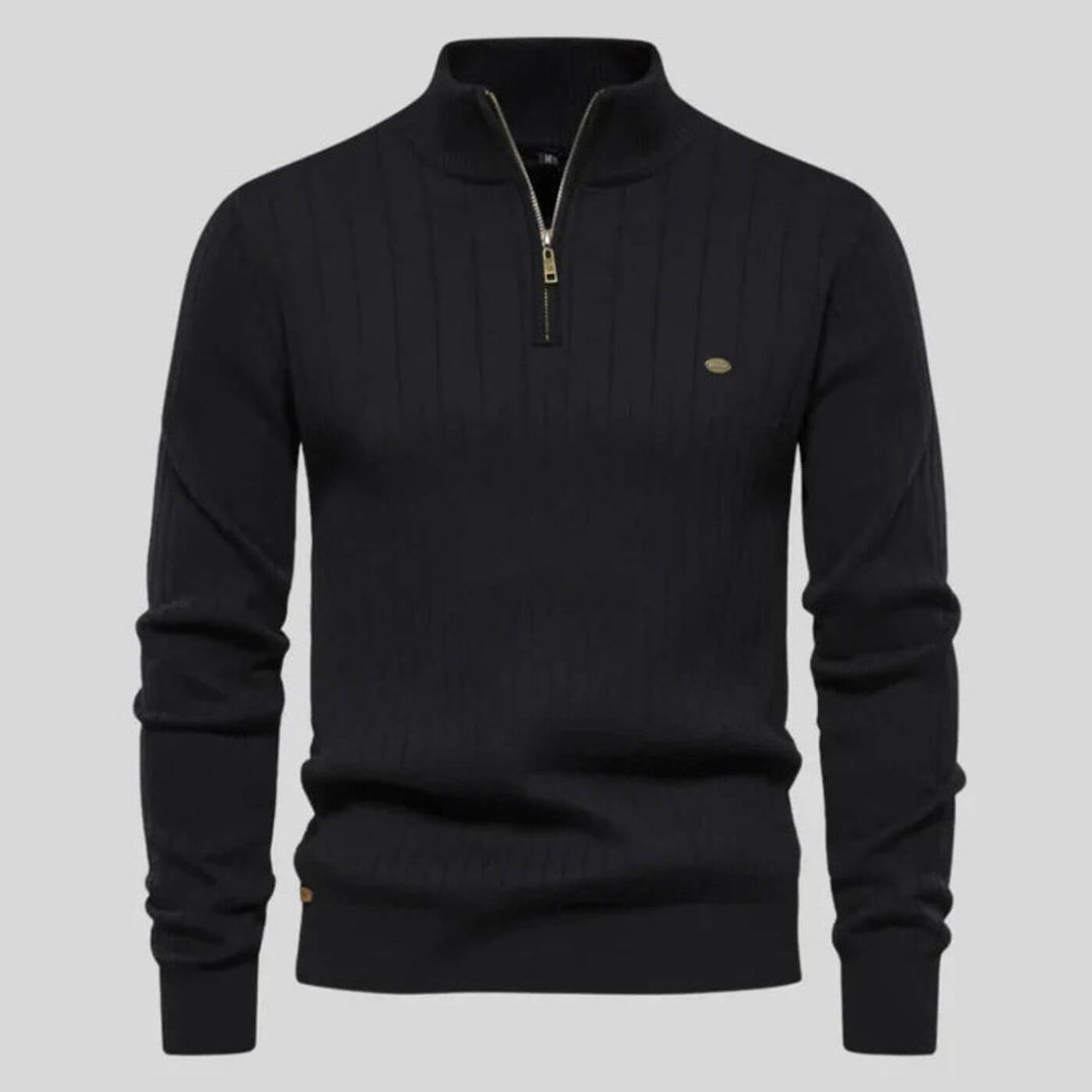 Men's Sweater | Quarter Zip Pullover