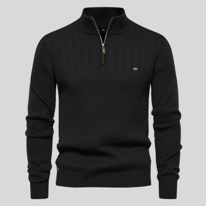 Men's Sweater | Quarter Zip Pullover
