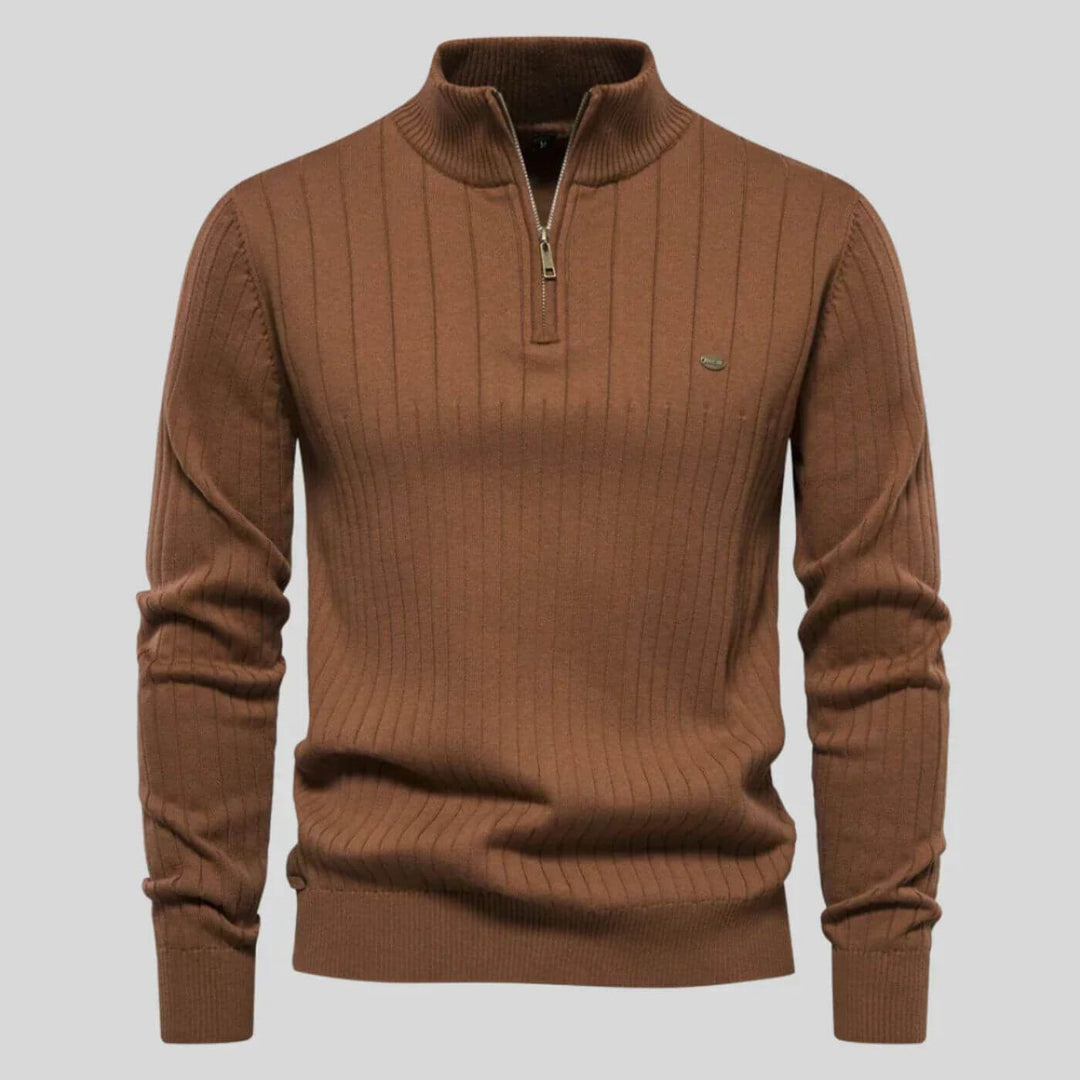 Men's Sweater | Quarter Zip Pullover