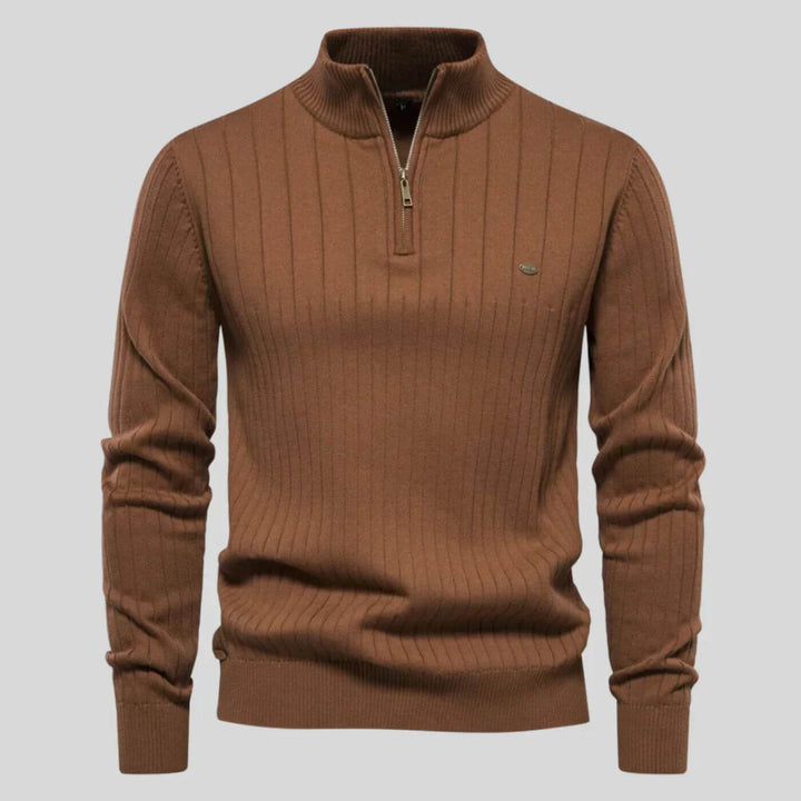 Men's Sweater | Quarter Zip Pullover
