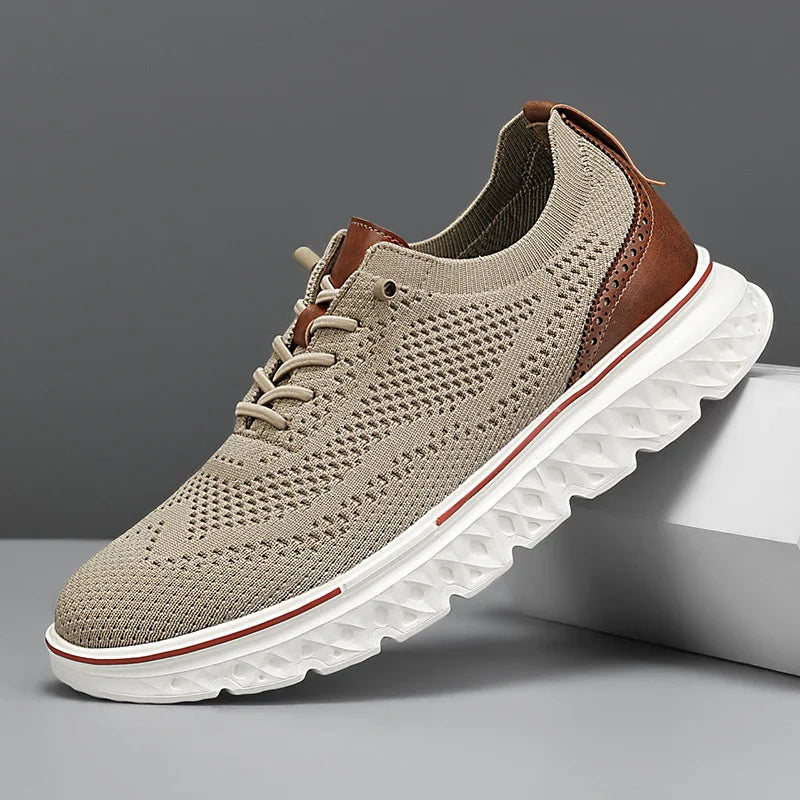 Men's Sneakers | Lace-Up Knit Upper