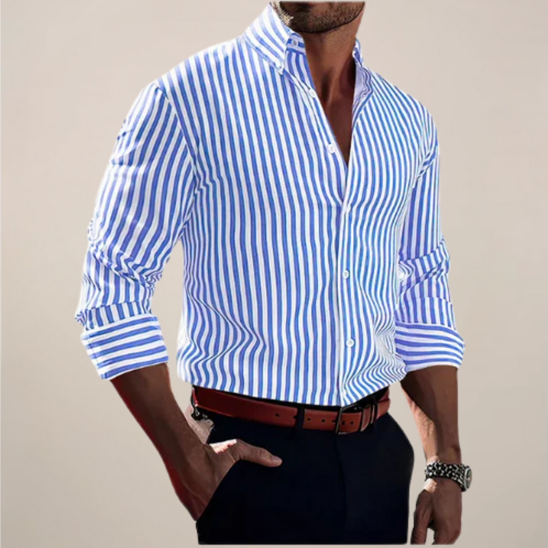 Men's Long Sleeve Shirt | Striped