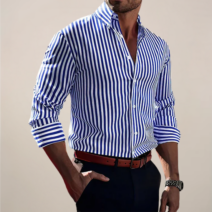 Men's Long Sleeve Shirt | Striped