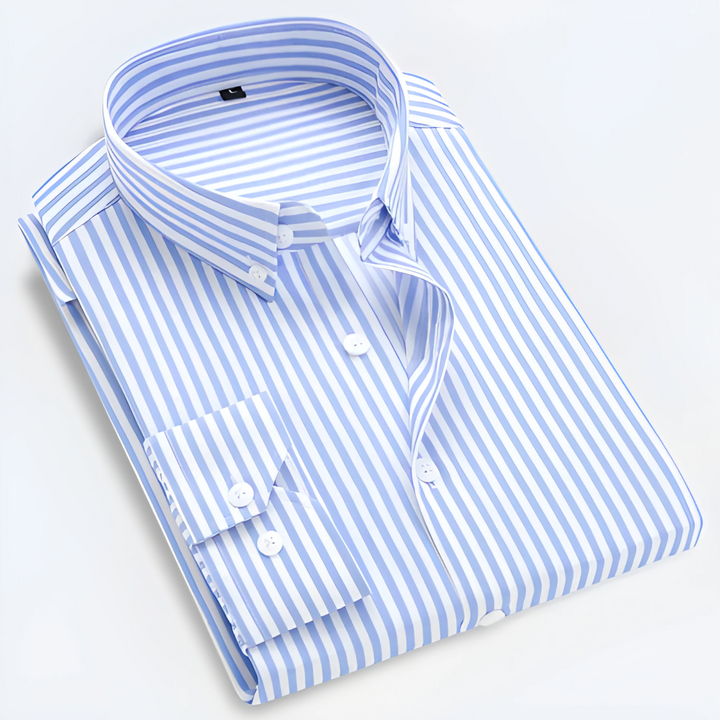 Men's Polo Shirt | Striped Long Sleeve