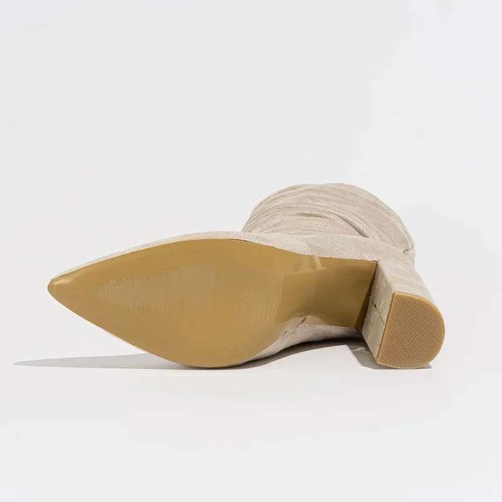 Boots For Women | Mid-Calf Gathered Shaft