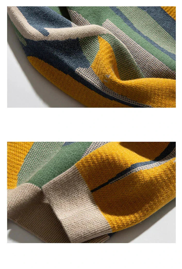 Women’s Sweater | Graphic Stylized Cat Shapes