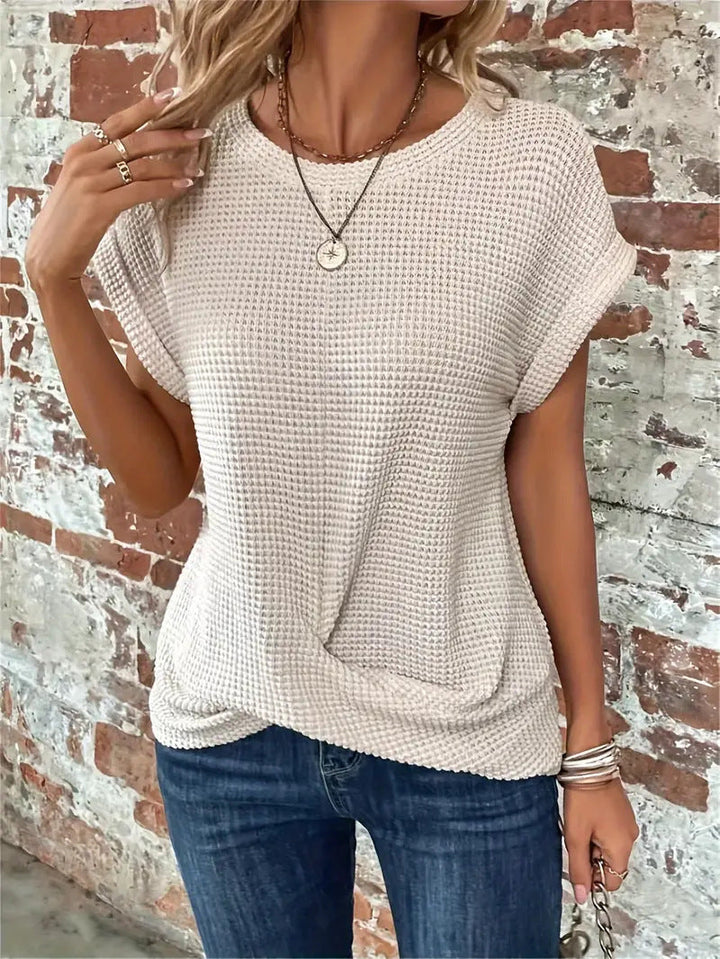 Women’s Top | Waffle Textured Knit