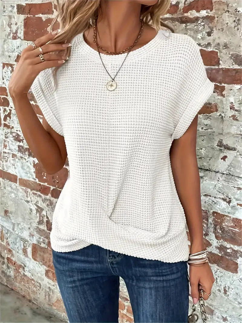 Women’s Top | Waffle Textured Knit