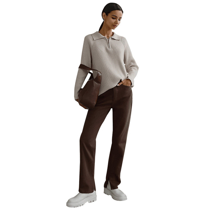 Women’s Sweater | Quarter-zip Neckline