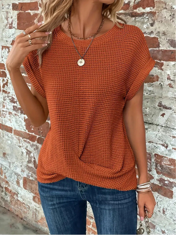 Women’s Top | Waffle Textured Knit