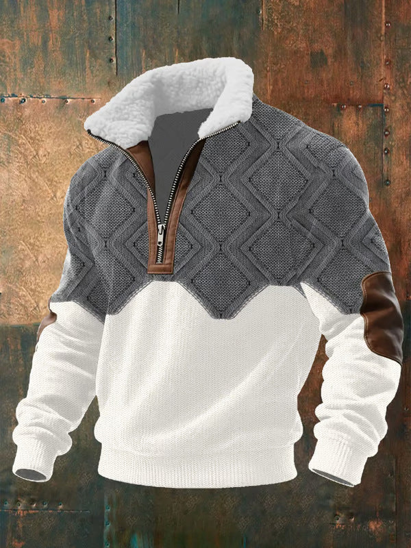 Men's Sweater | Quarter-Zip Stand Collar