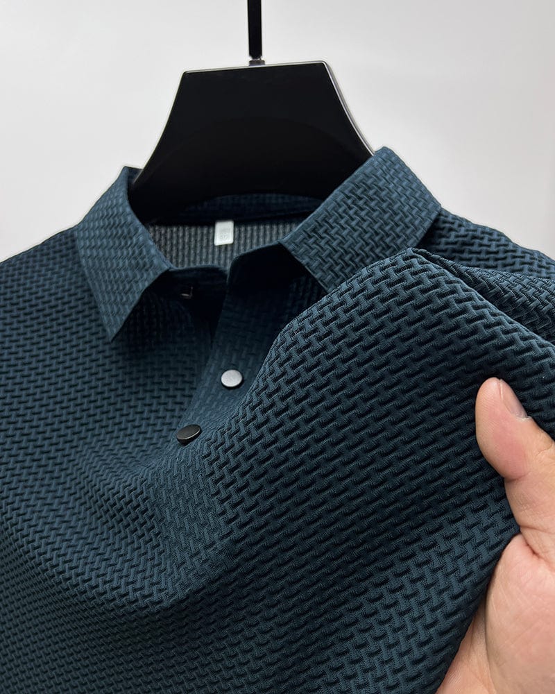 Men's Polo Shirt | Short Sleeve Textured Design