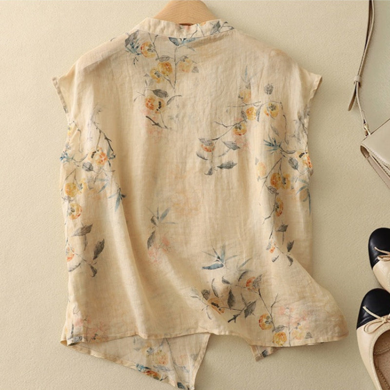 Women’s Blouse | Sleeveless Floral Vintage