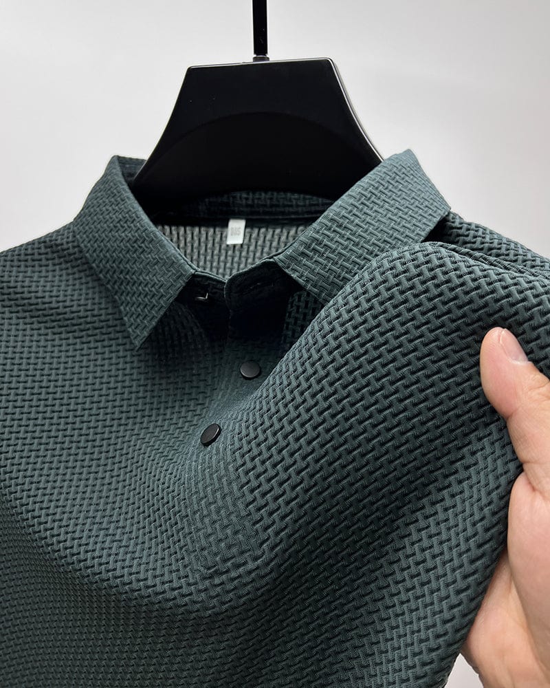 Men's Polo Shirt | Short Sleeve Textured Design