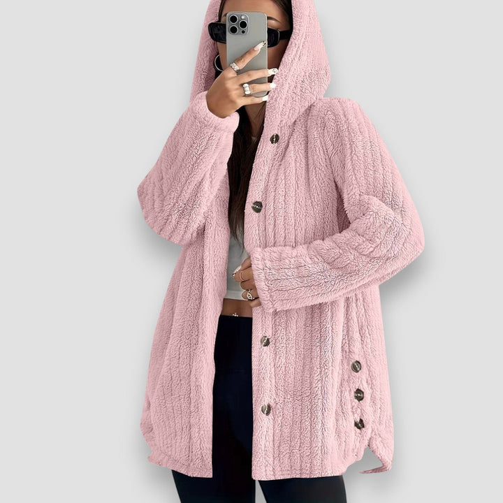 Women’s Cardigan | Button Front Hooded Neckline