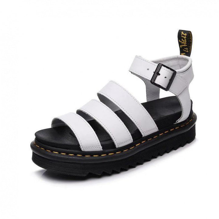 Sandals For Women | Triple Front Straps Ankle Buckle