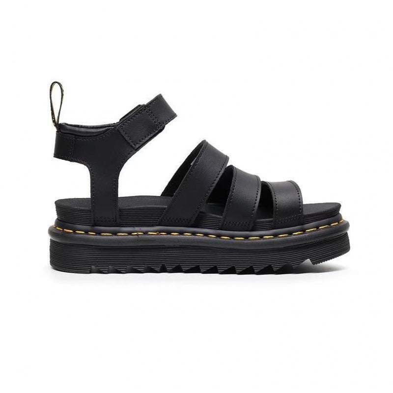 Sandals For Women | Triple Front Straps Ankle Buckle